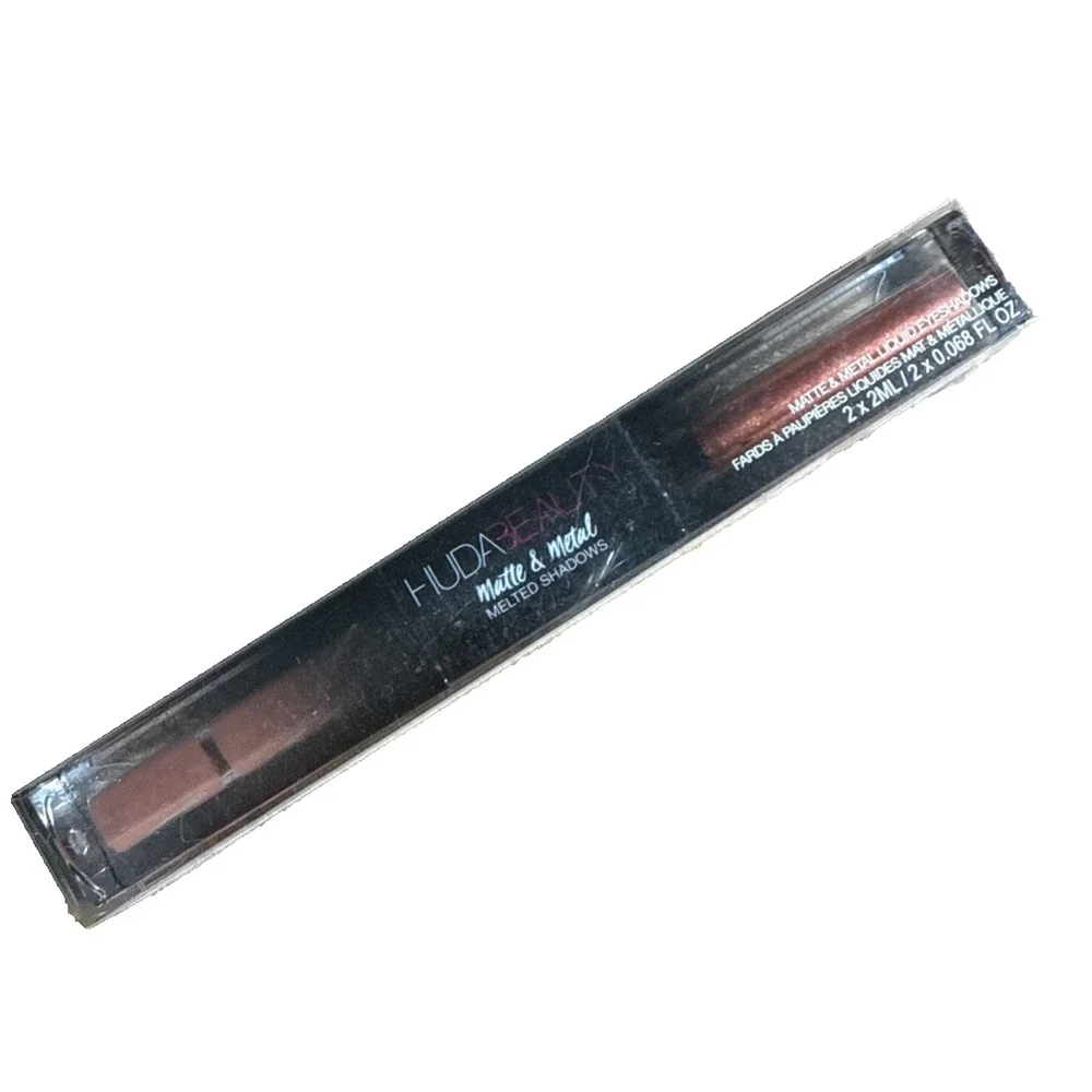 RARE Huda Beauty Matte & Metal Melted Eyeshadow in Hella Honey NWT